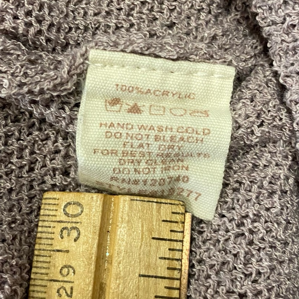Mystree Women's Striped Knit Sweater Pullover Mauve Multi‎ Color Size Medium - Picture 3 of 5